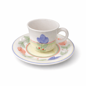 コーヒーカップ	花柄　ソーサー付